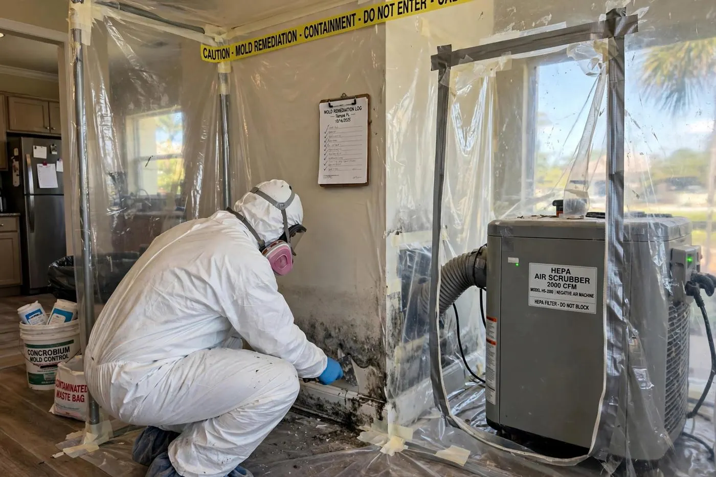 What mold remediation in Wellington, FL actually involves
